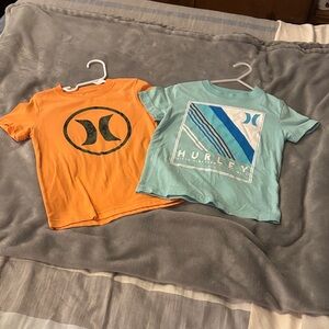 Hurley Kids Tees - Orange and Light Blue